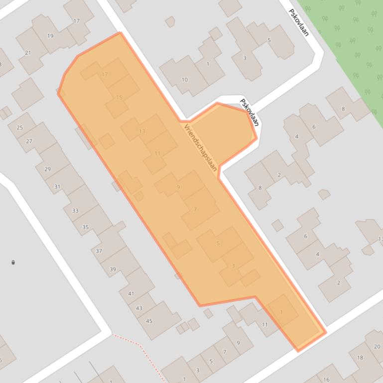 Kaart van postcodegebied 6544AL.