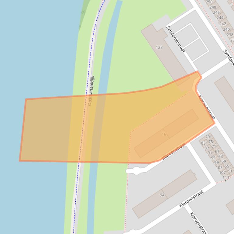 Kaart van postcodegebied 6544MX.