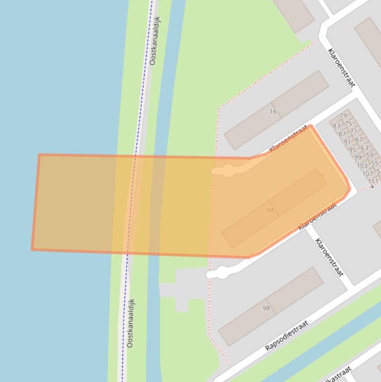 Kaart van postcodegebied 6544MZ.