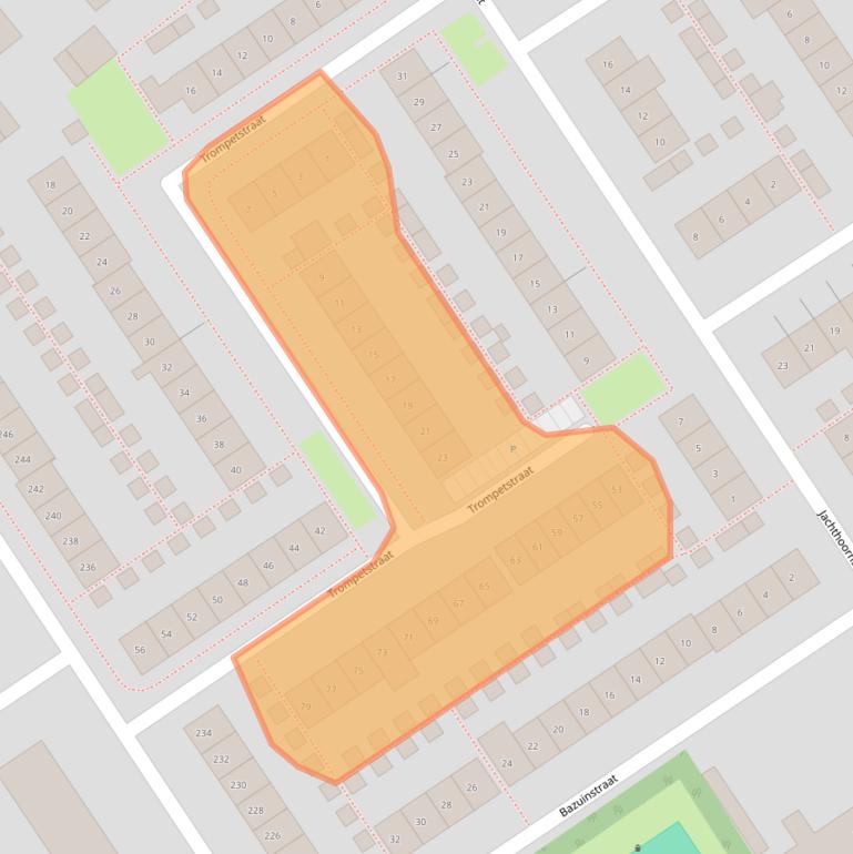 Kaart van postcodegebied 6544NC.