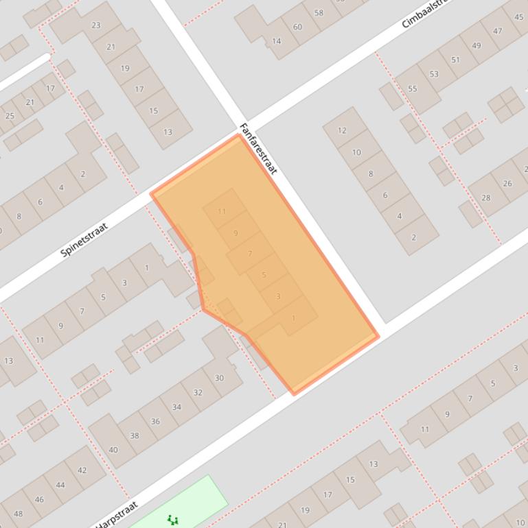 Kaart van postcodegebied 6544NP.