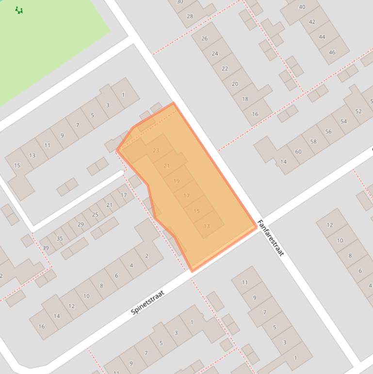 Kaart van postcodegebied 6544NR.