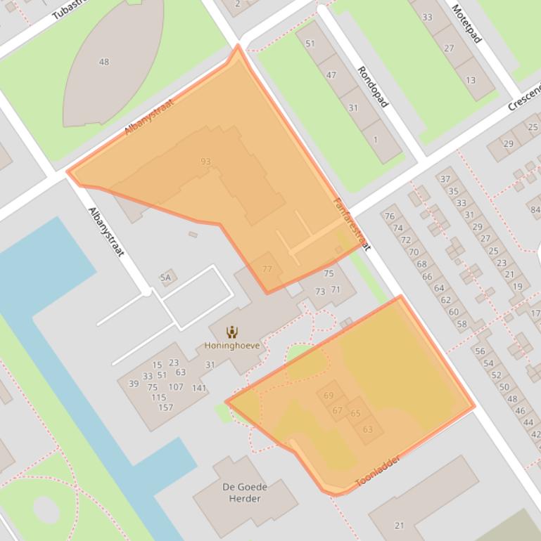 Kaart van postcodegebied 6544NV.