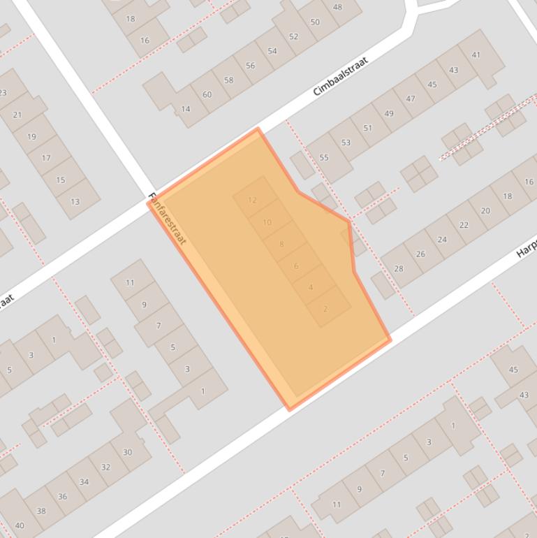 Kaart van postcodegebied 6544NW.