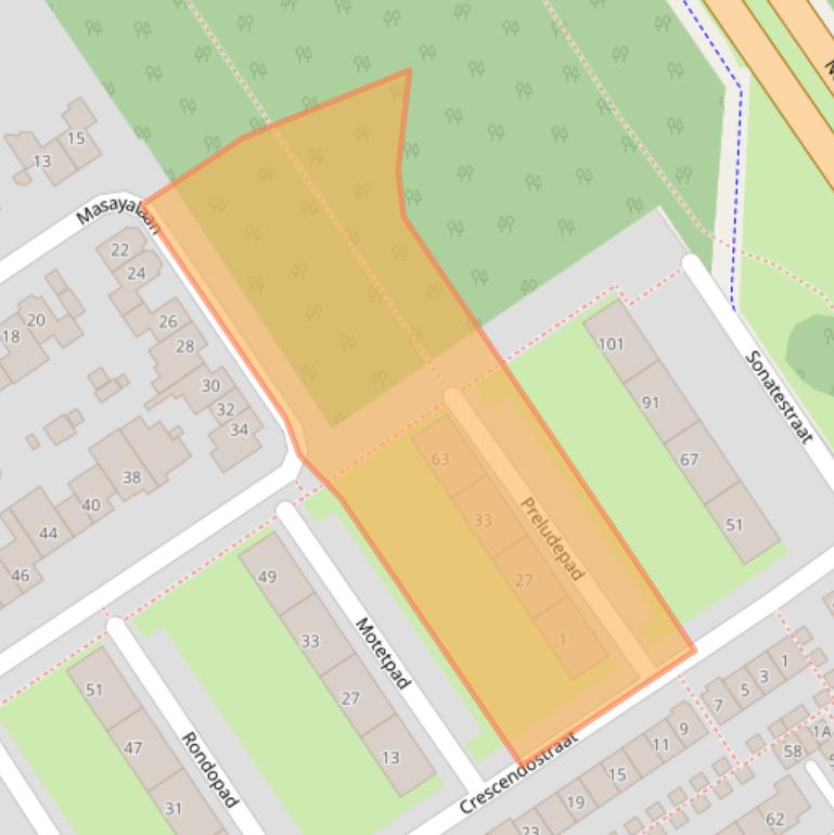 Kaart van postcodegebied 6544PW.