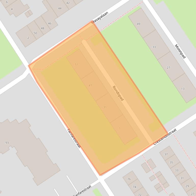 Kaart van postcodegebied 6544PZ.