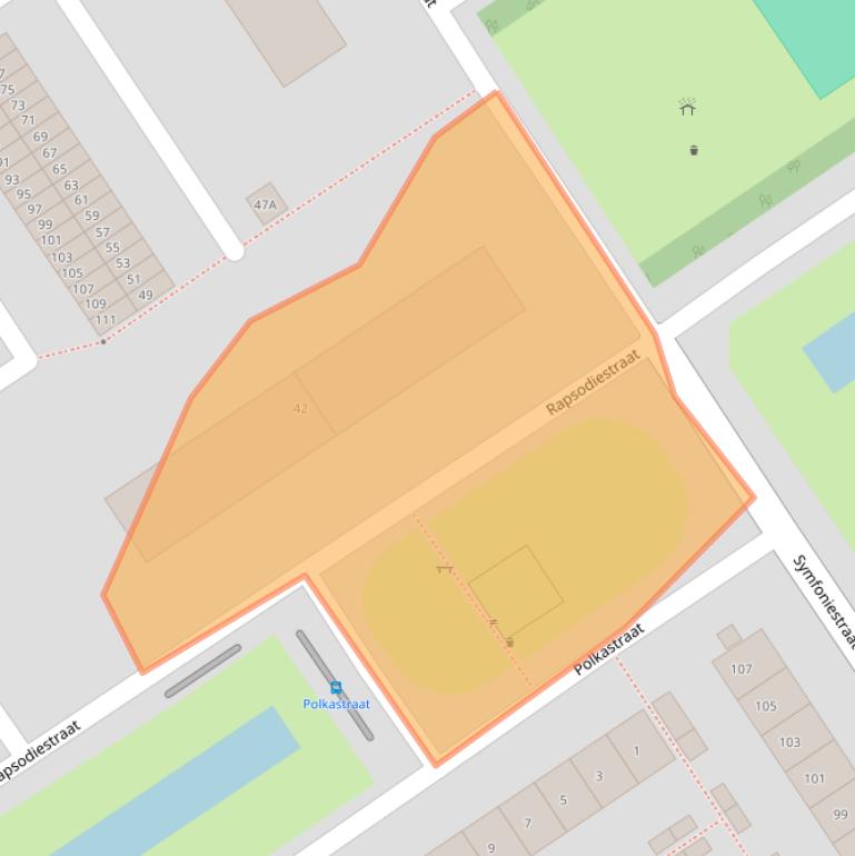 Kaart van postcodegebied 6544RB.