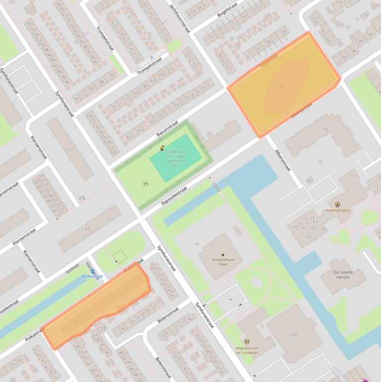 Kaart van postcodegebied 6544RD.