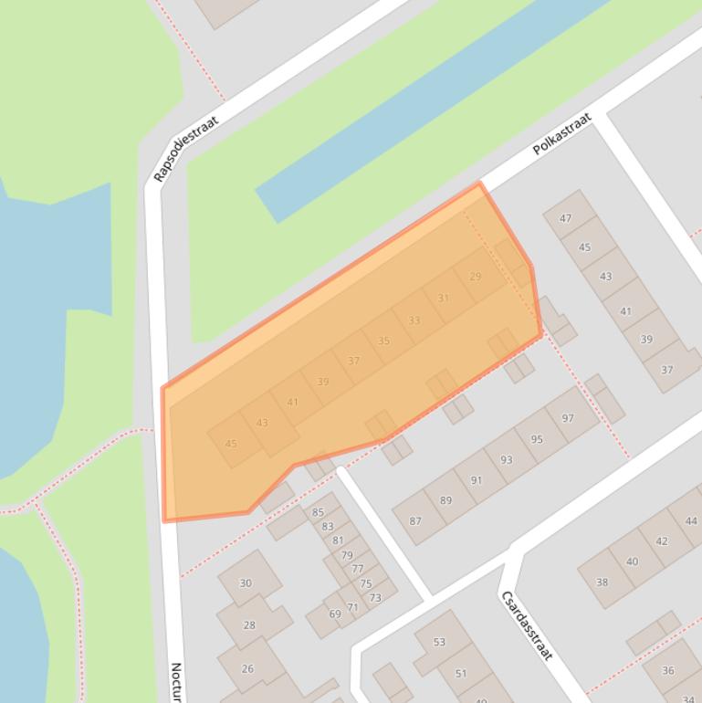 Kaart van postcodegebied 6544RE.