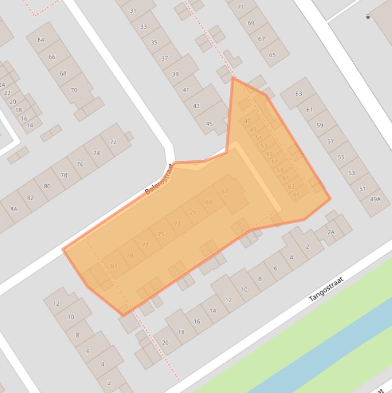 Kaart van postcodegebied 6544RJ.