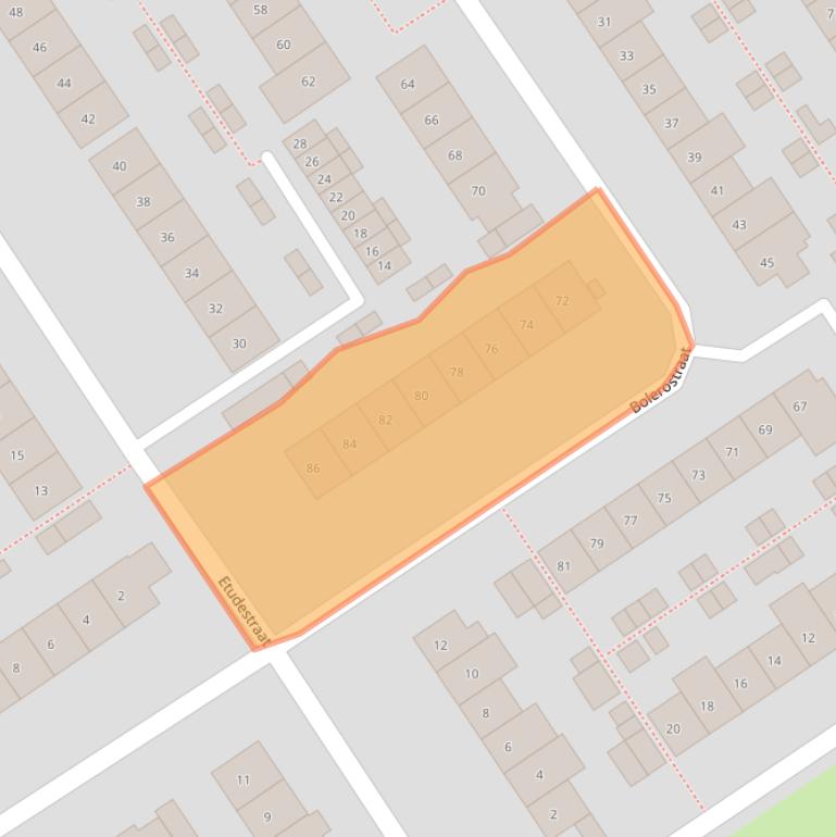 Kaart van postcodegebied 6544RM.