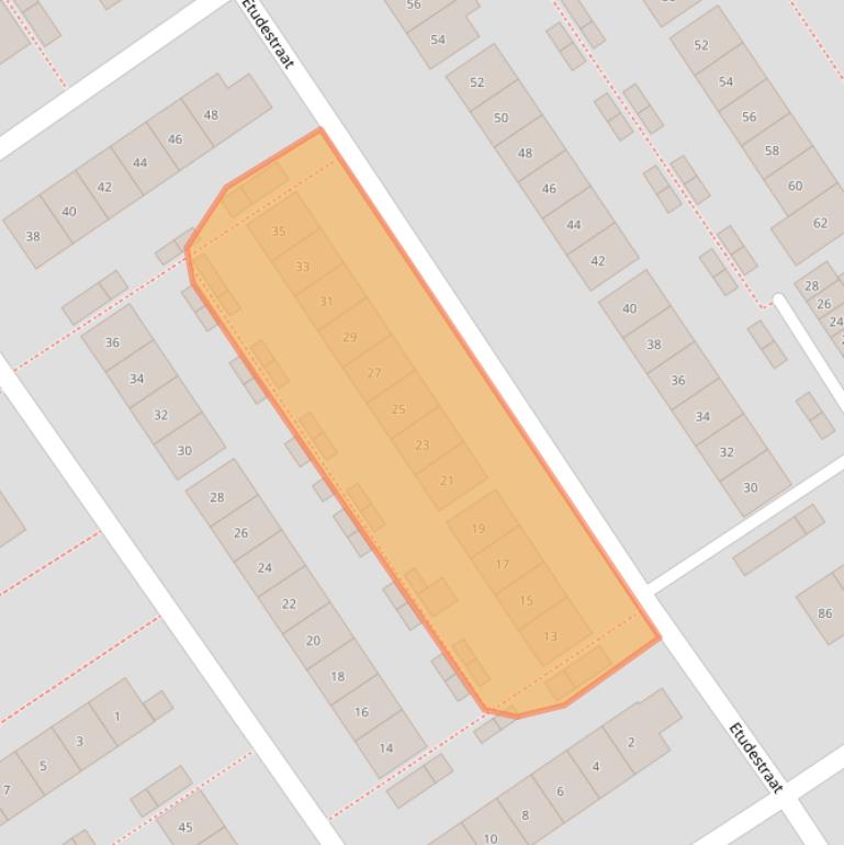 Kaart van postcodegebied 6544RP.
