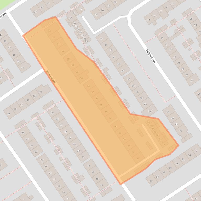 Kaart van postcodegebied 6544RT.