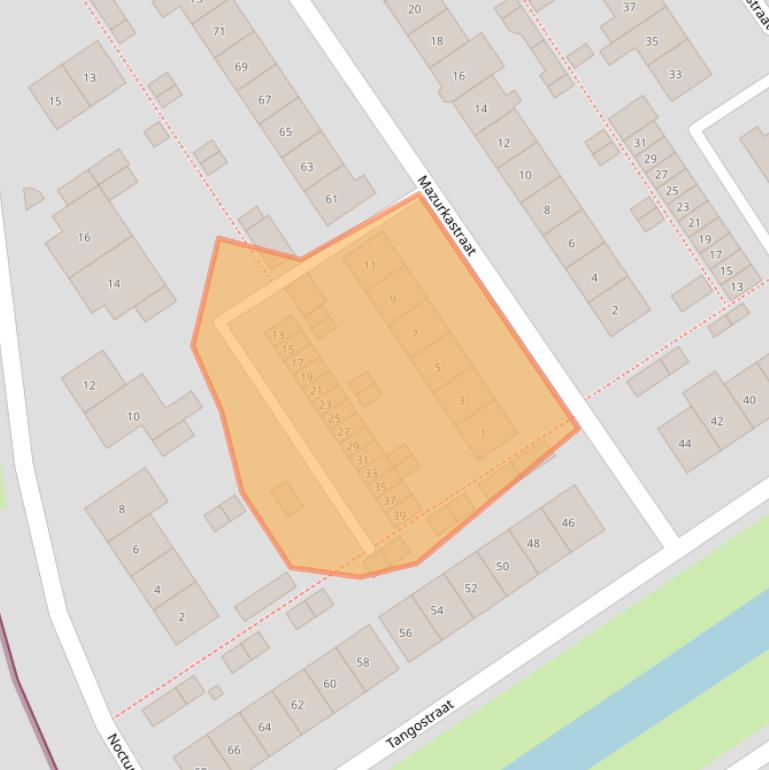 Kaart van postcodegebied 6544SC.