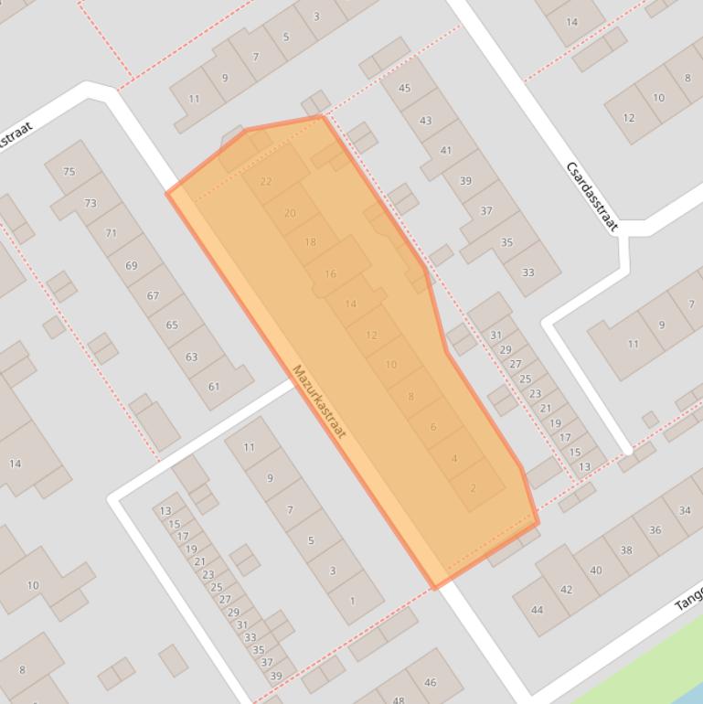 Kaart van postcodegebied 6544SG.