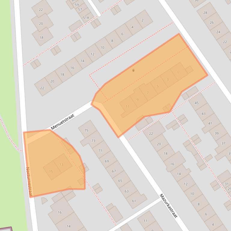 Kaart van postcodegebied 6544SH.