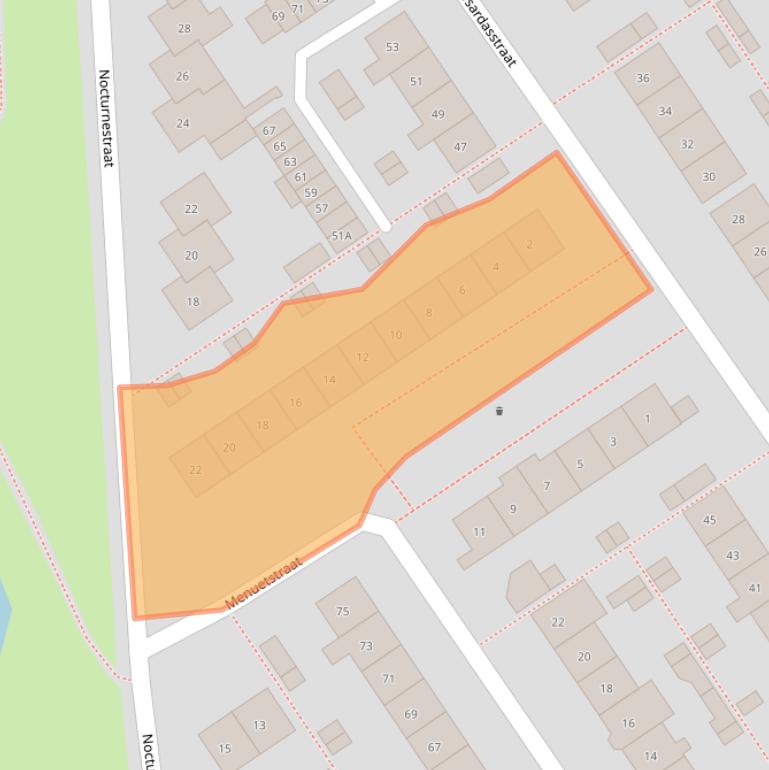 Kaart van postcodegebied 6544SJ.