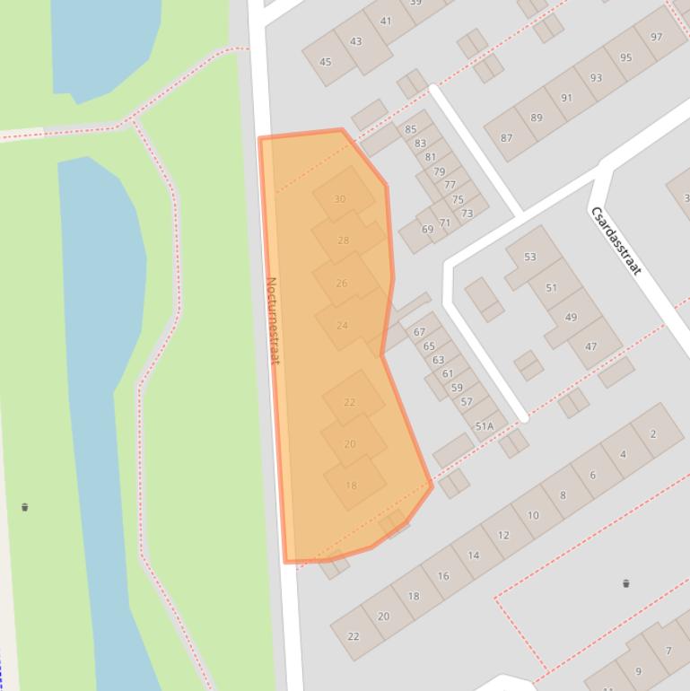 Kaart van postcodegebied 6544SR.