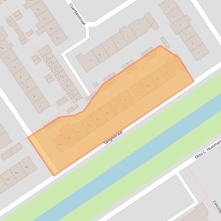 Kaart van postcodegebied 6544SX.