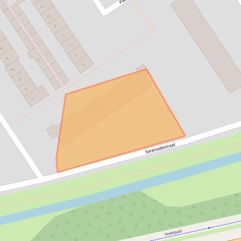 Kaart van postcodegebied 6544VW.