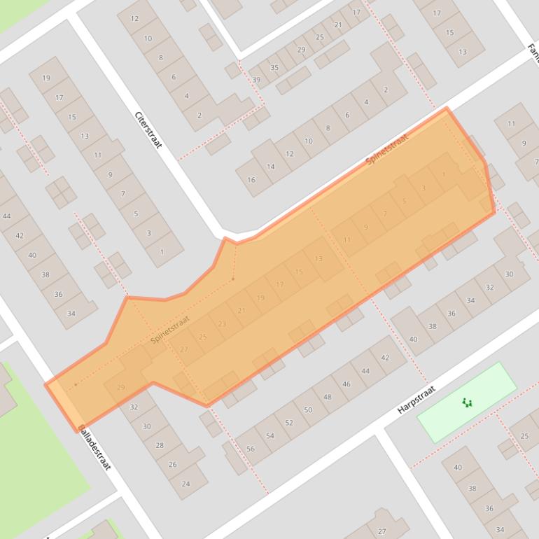 Kaart van postcodegebied 6544WE.