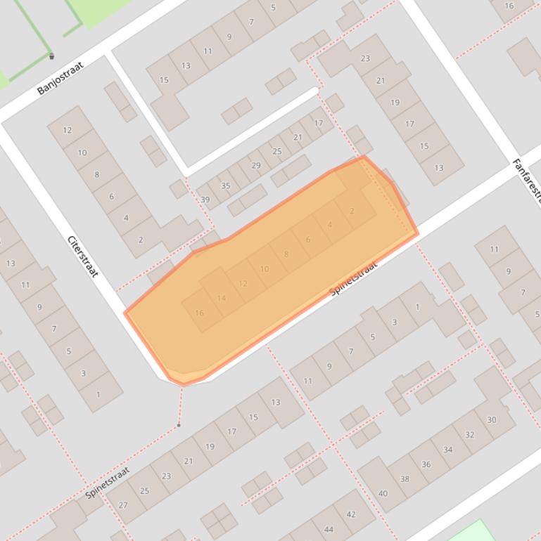 Kaart van postcodegebied 6544WG.