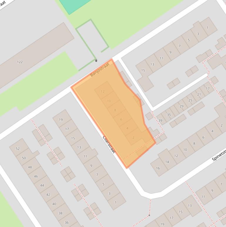 Kaart van postcodegebied 6544WJ.