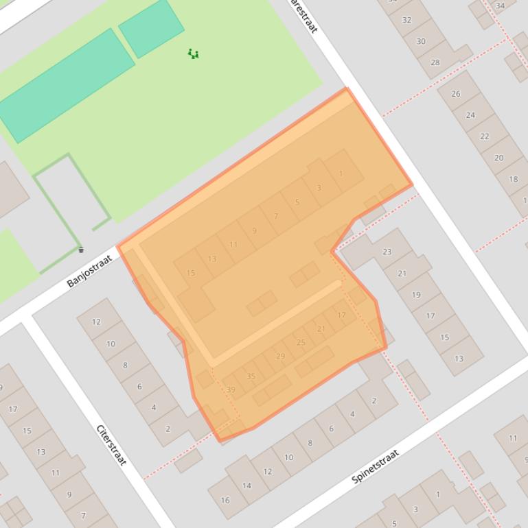 Kaart van postcodegebied 6544WK.