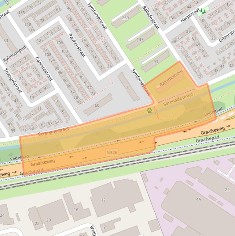 Kaart van postcodegebied 6544WL.