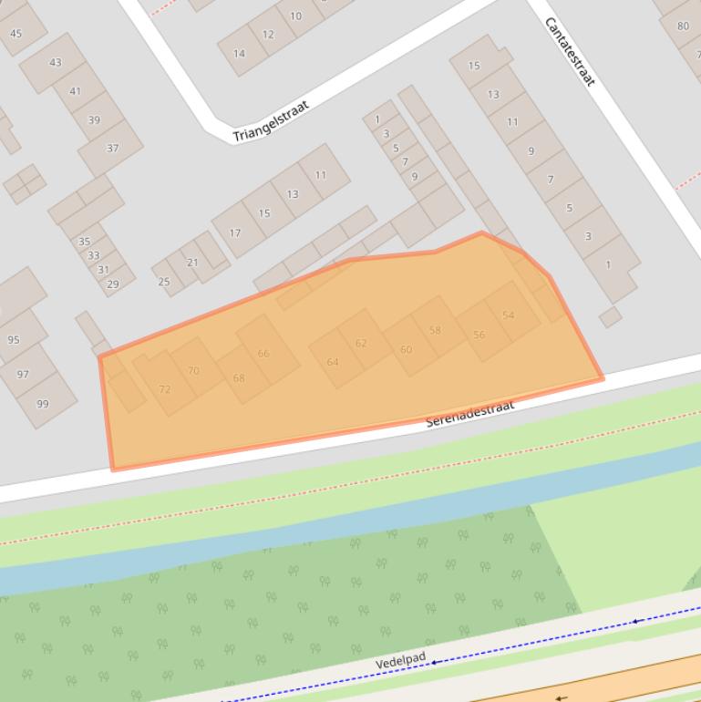 Kaart van postcodegebied 6544XN.