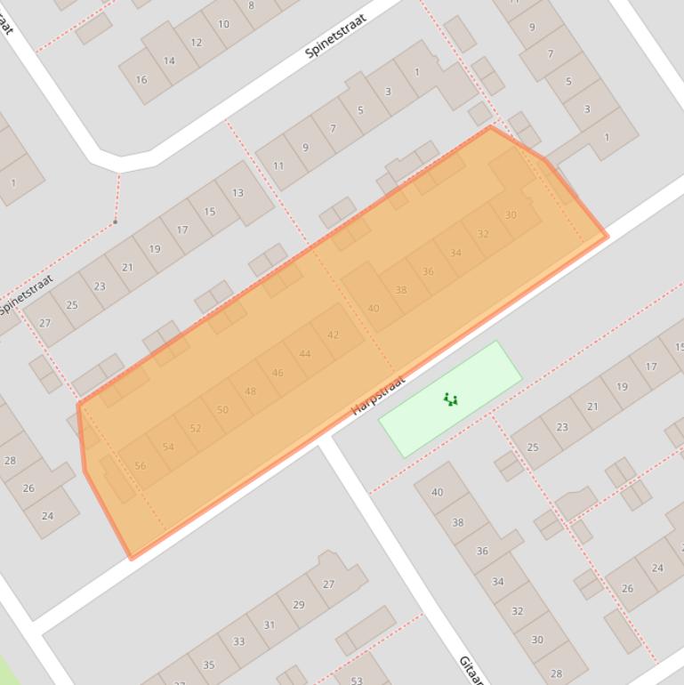 Kaart van postcodegebied 6544XT.