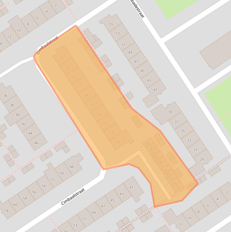 Kaart van postcodegebied 6544XV.