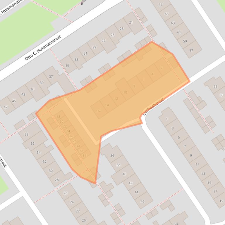 Kaart van postcodegebied 6544XX.