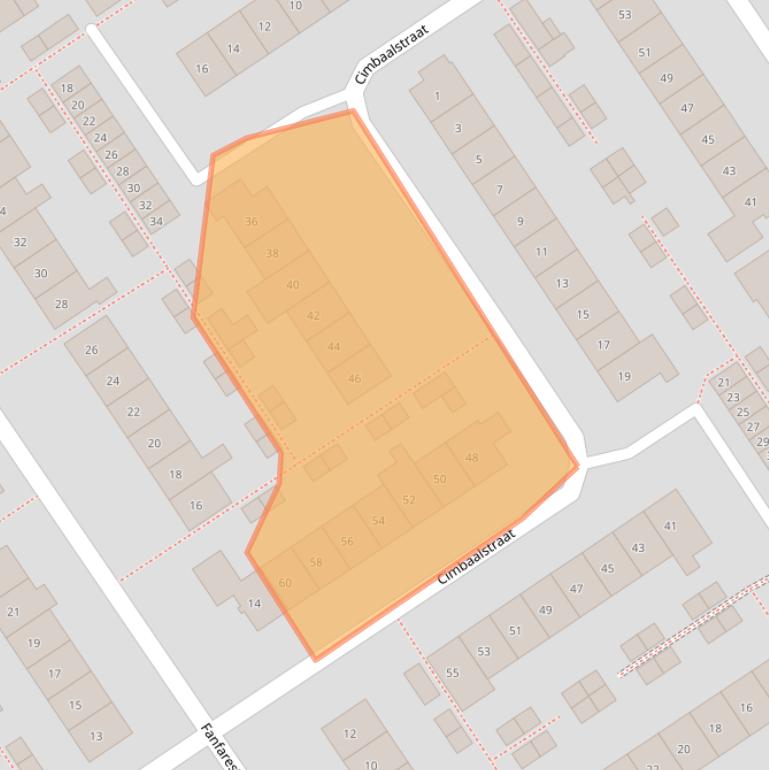 Kaart van postcodegebied 6544XZ.