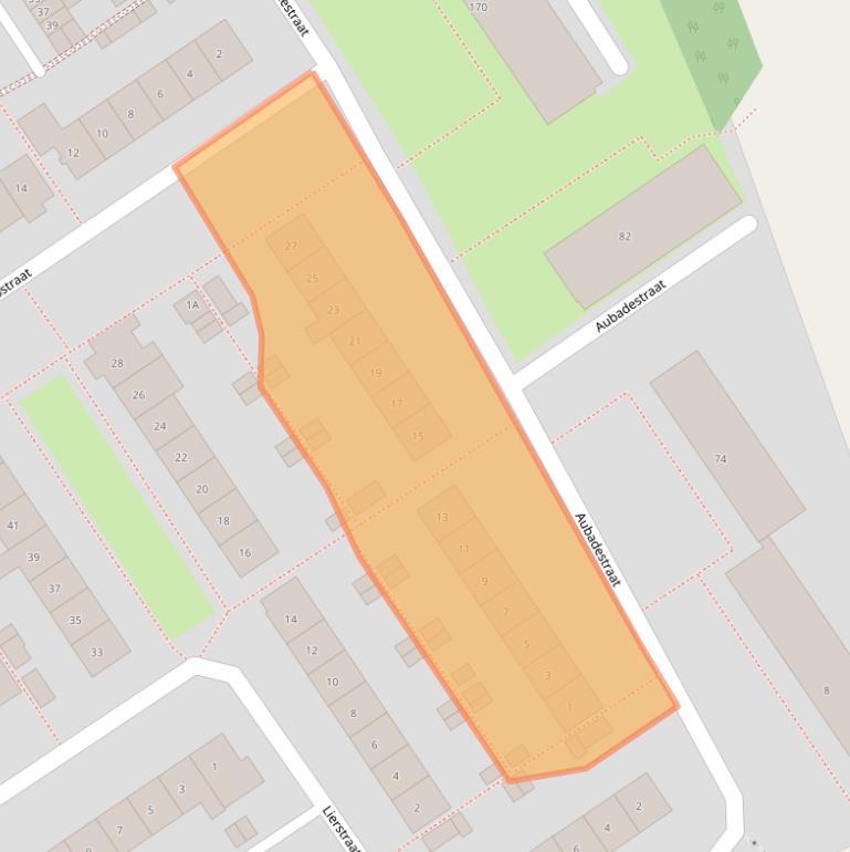 Kaart van postcodegebied 6544ZA.