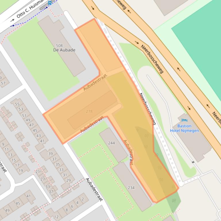 Kaart van postcodegebied 6544ZK.