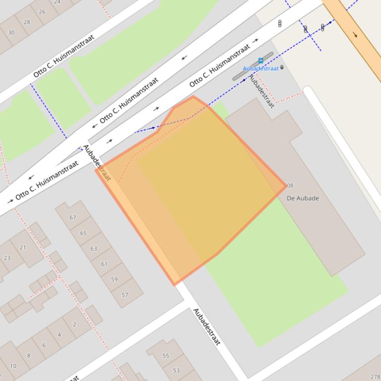 Kaart van postcodegebied 6544ZL.