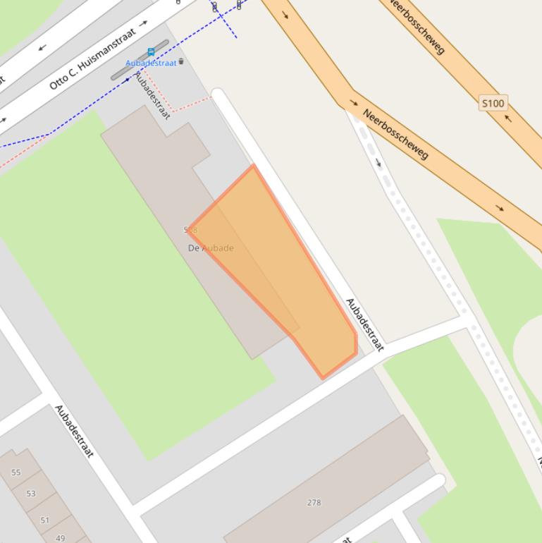 Kaart van postcodegebied 6544ZN.