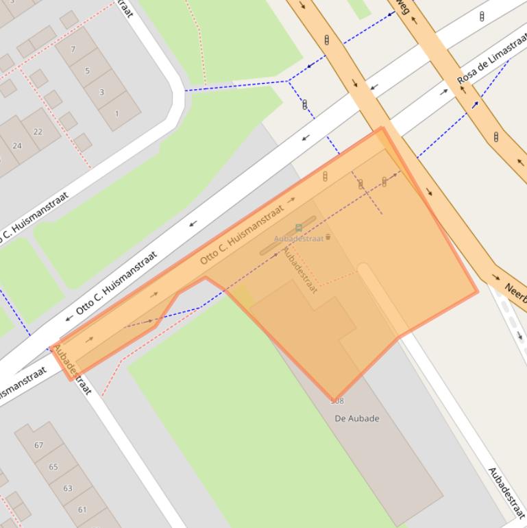 Kaart van postcodegebied 6544ZP.