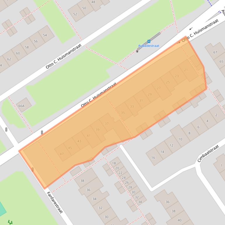 Kaart van postcodegebied 6544ZS.