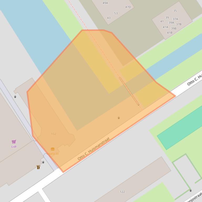 Kaart van postcodegebied 6544ZZ.