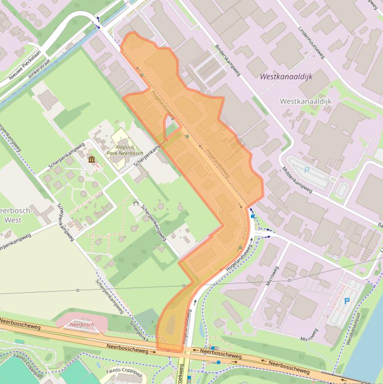 Kaart van postcodegebied 6545AB.