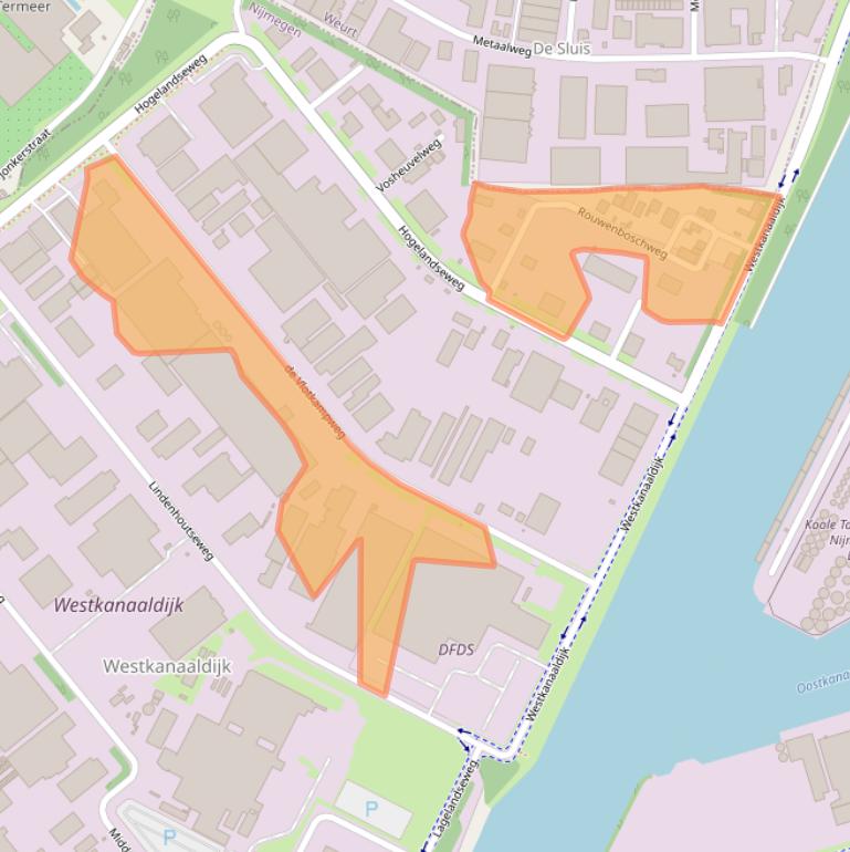 Kaart van postcodegebied 6545AE.