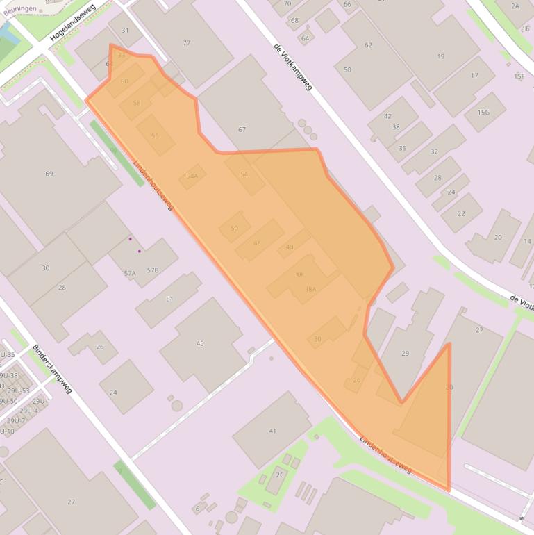 Kaart van postcodegebied 6545AJ.