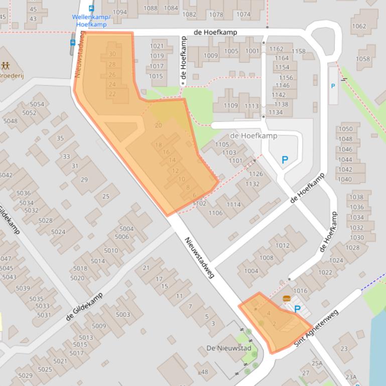 Kaart van postcodegebied 6545AP.