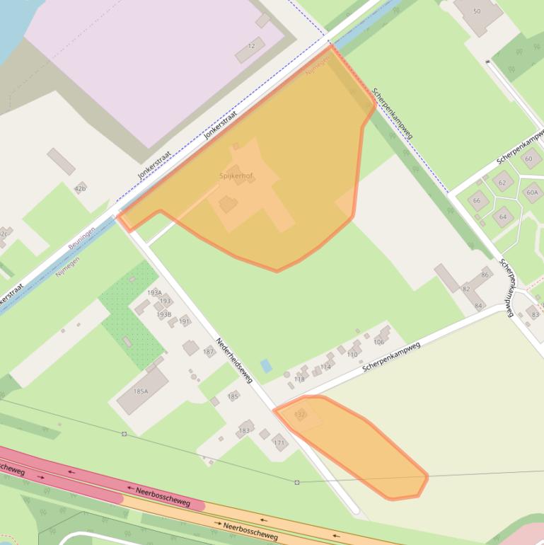 Kaart van postcodegebied 6545BZ.