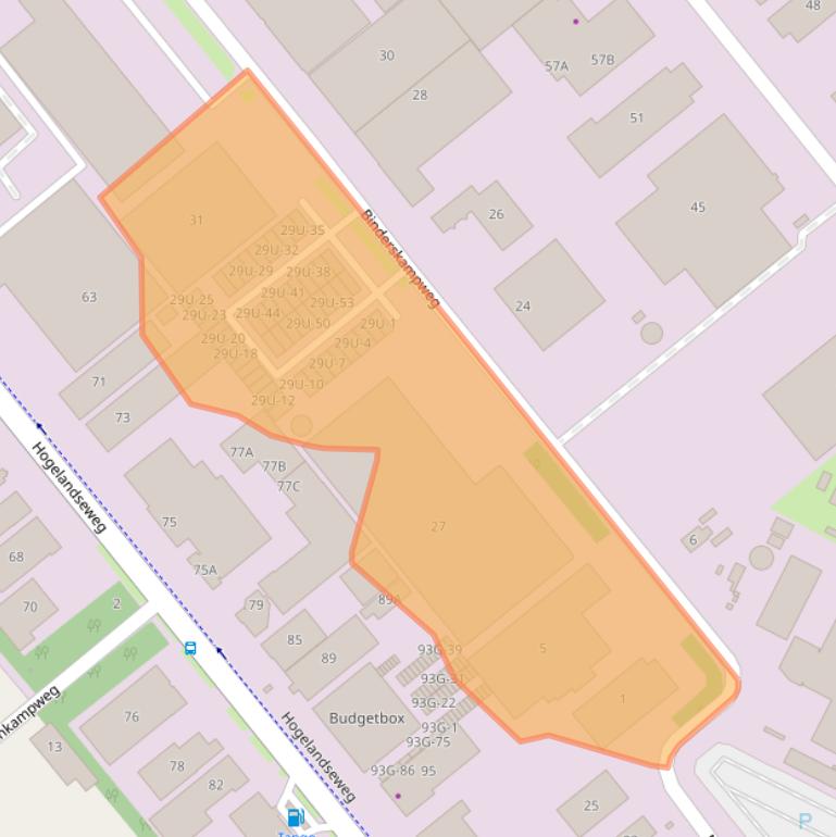 Kaart van postcodegebied 6545CA.