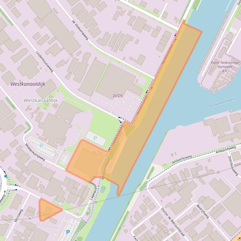 Kaart van postcodegebied 6545CC.