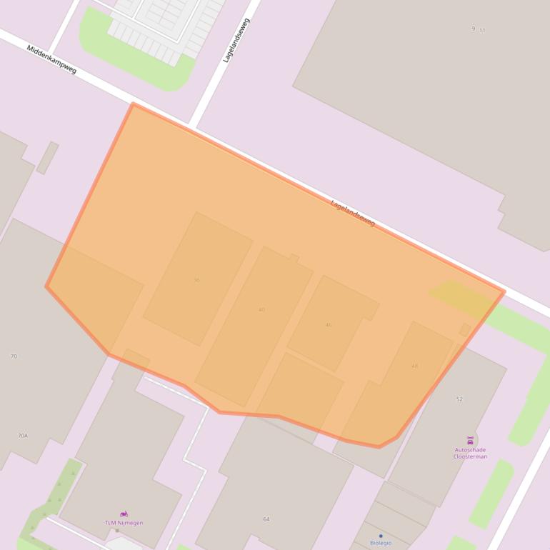 Kaart van postcodegebied 6545CE.