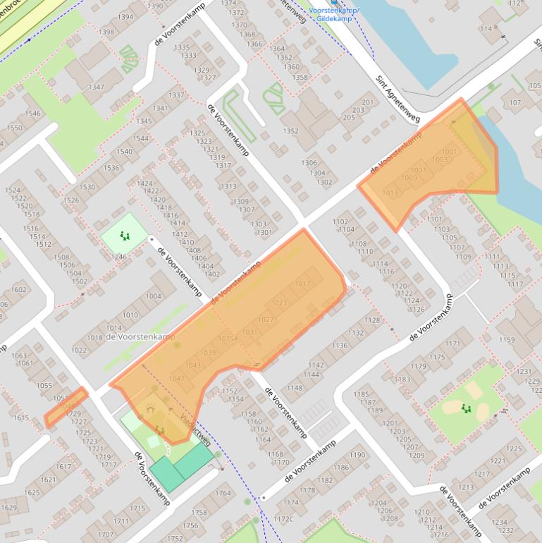 Kaart van postcodegebied 6545EA.